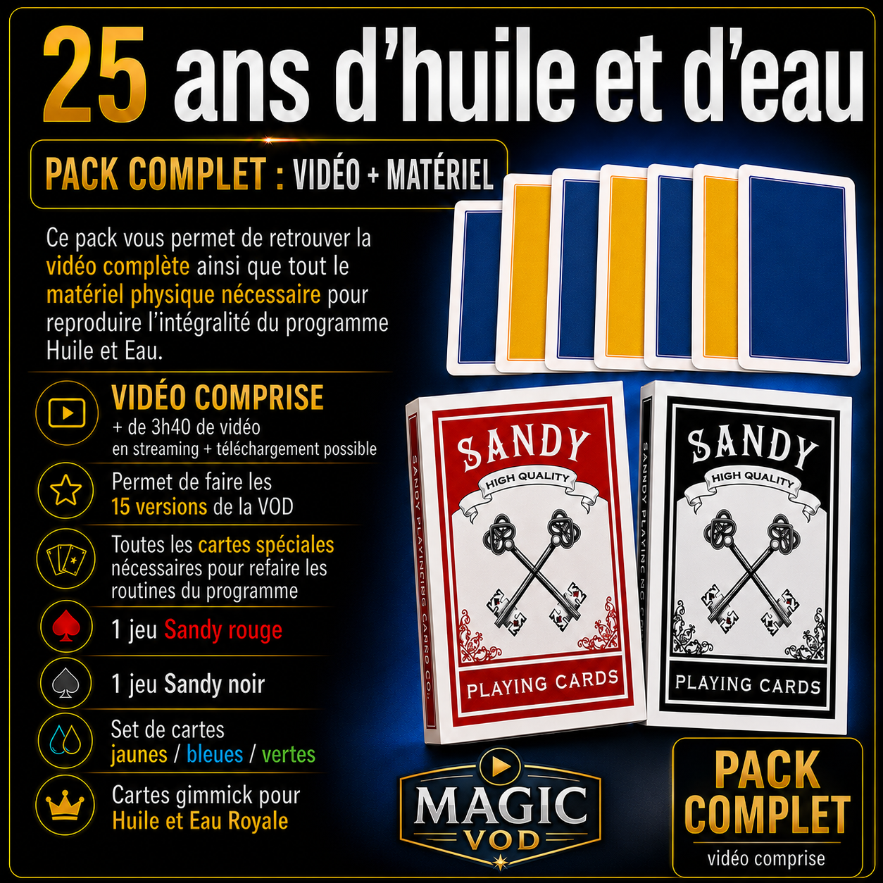 Pack 25 Ans d'Huile et d'eau (Complet avec la vidéo)