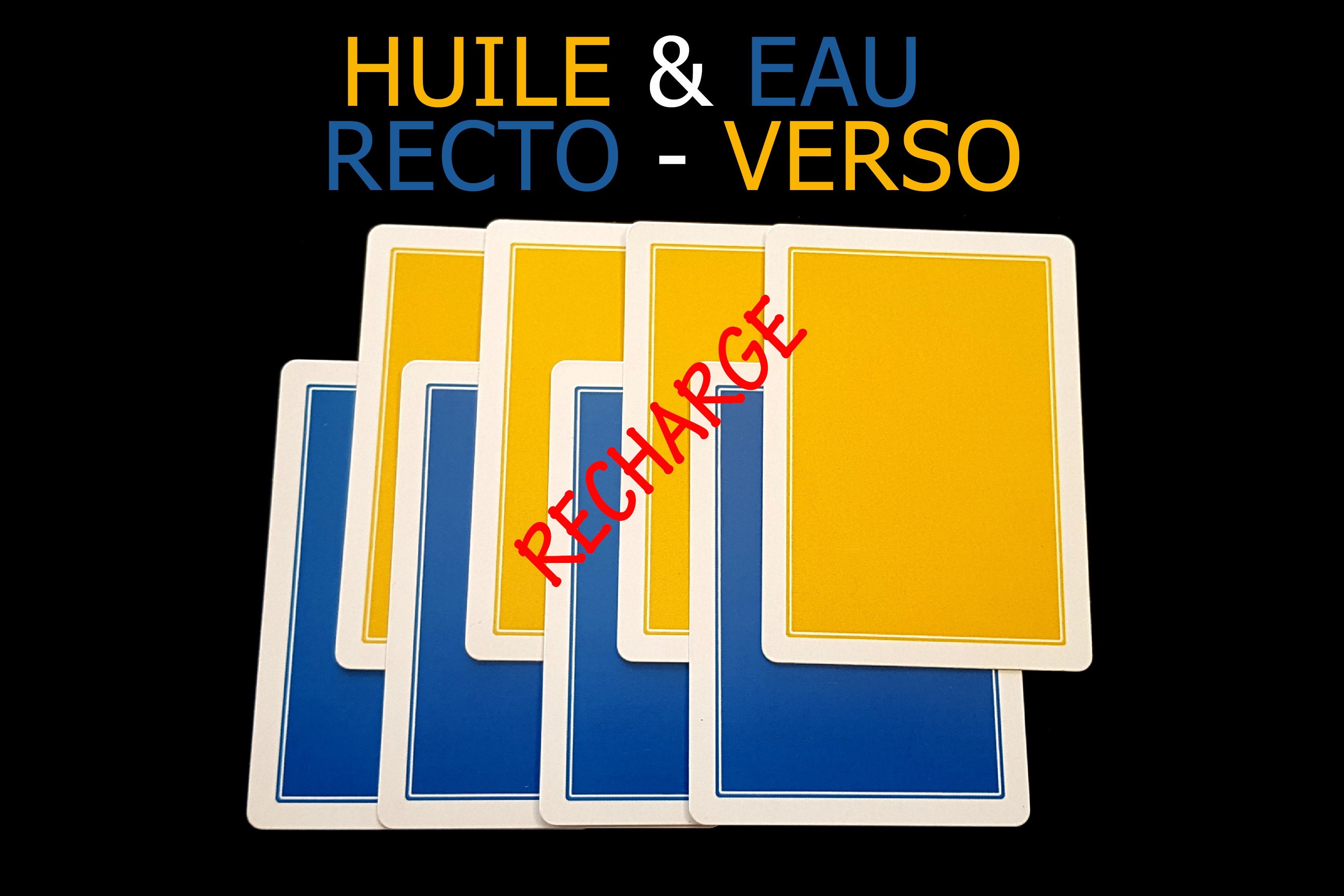RECHARGE HUILE & EAU RECTO-VERSO (Refill Oil & Water Both Sides)